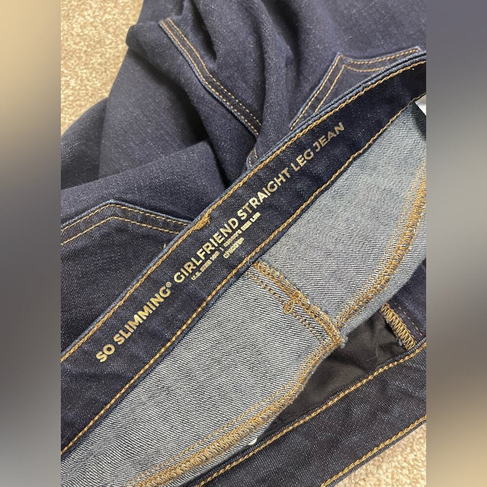premium petite Chicos so slimming girlfriend straight leg high rise jeans 10R - Picture 3 of 14